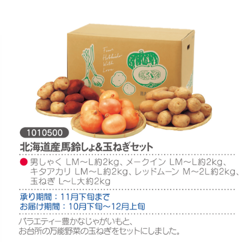 北海道産馬鈴薯&玉ねぎセット